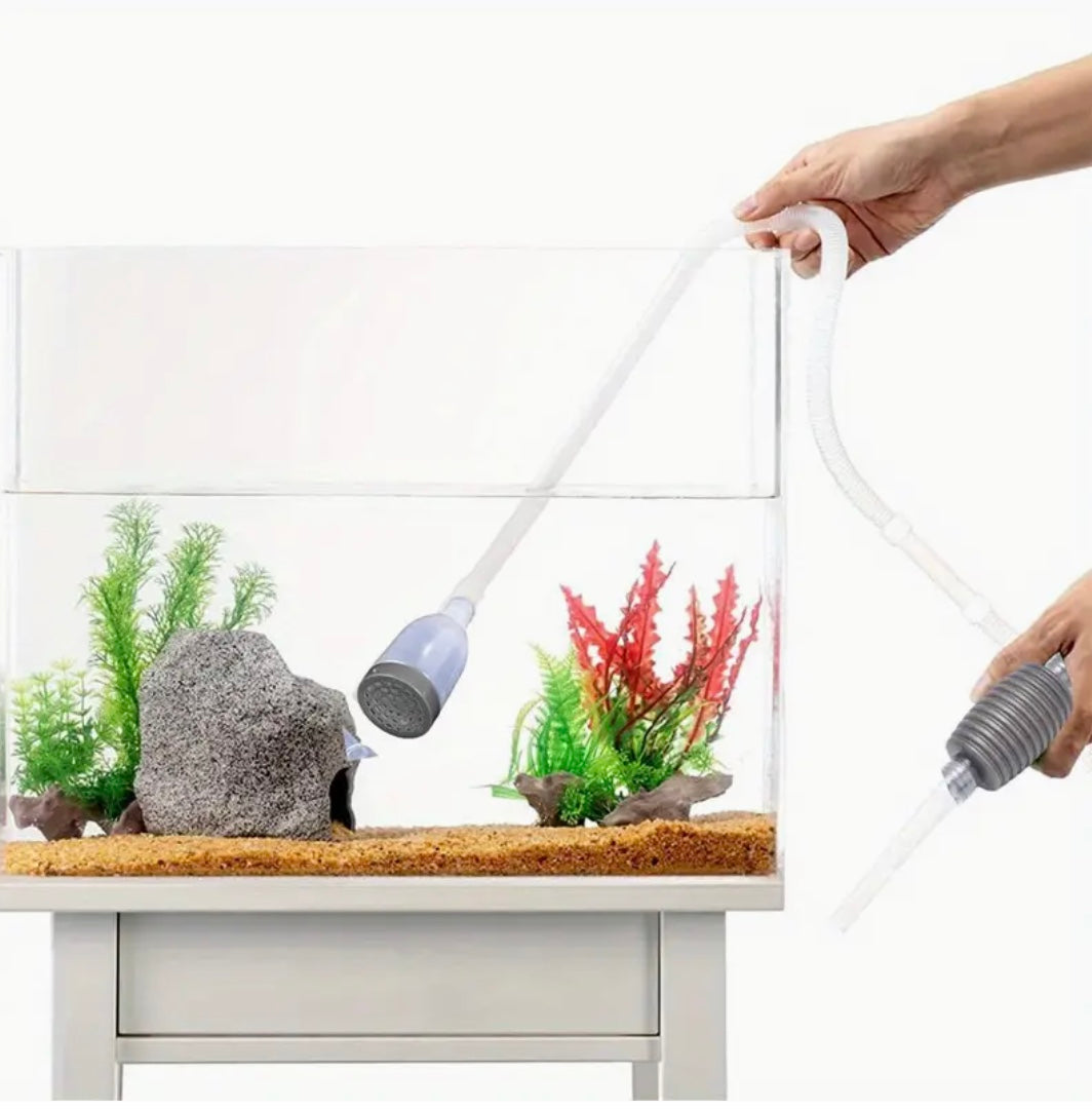 Gray Aquarium Siphon Pipe