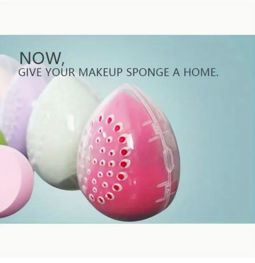 Empty Make-Up Sponge Storage Box