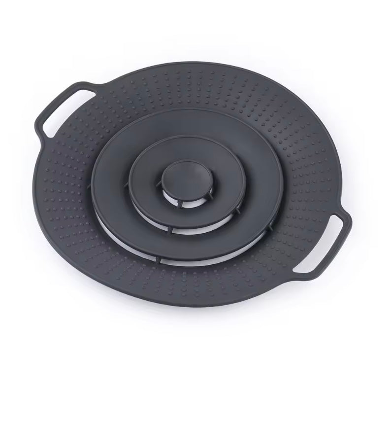 Silicone spill-proof pot lid
