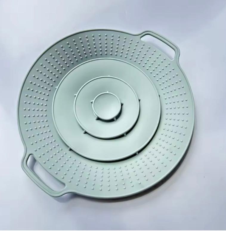 Silicone spill-proof pot lid