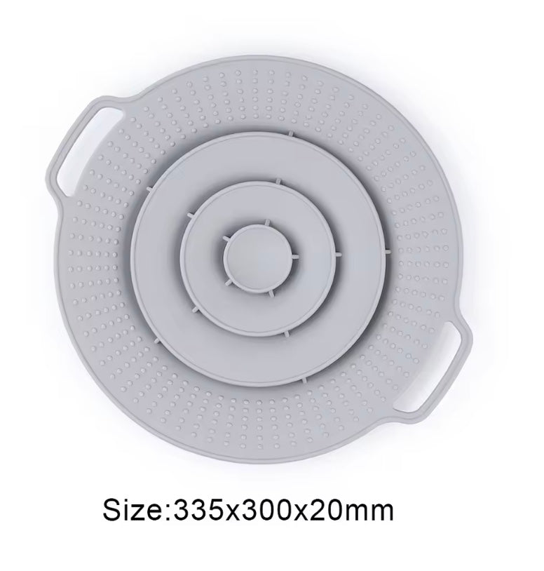 Silicone spill-proof pot lid