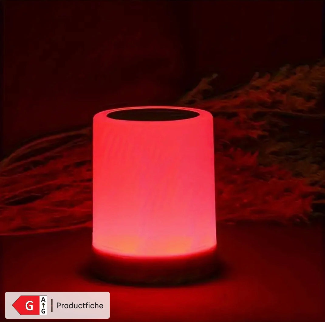 Touch Bedside Lamp with Bluetooth Speaker
