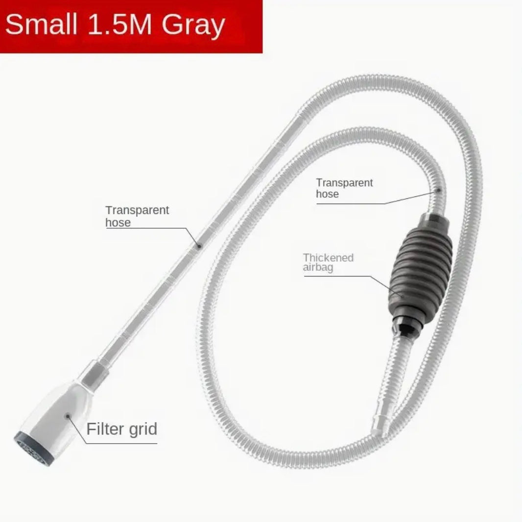 Gray Aquarium Siphon Pipe