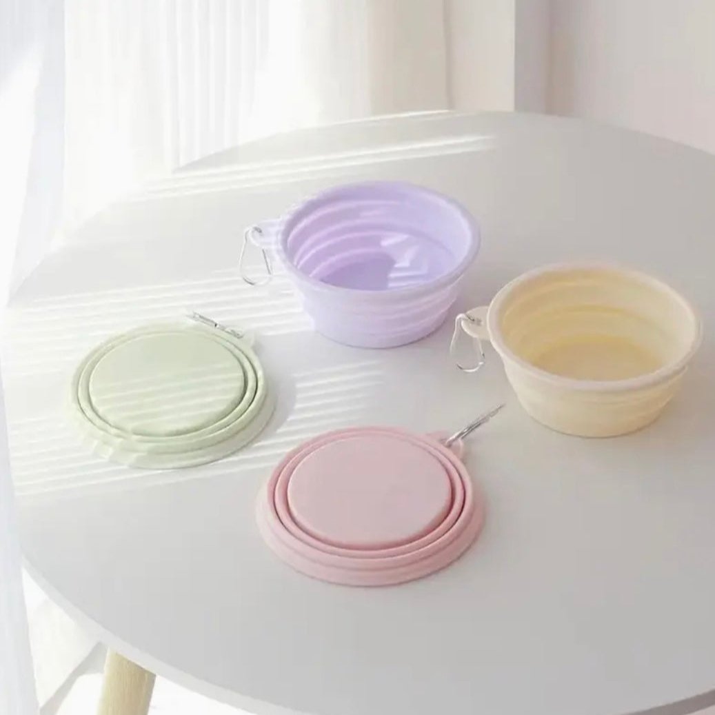 Hanging Foldable Silicone Dog Bowl