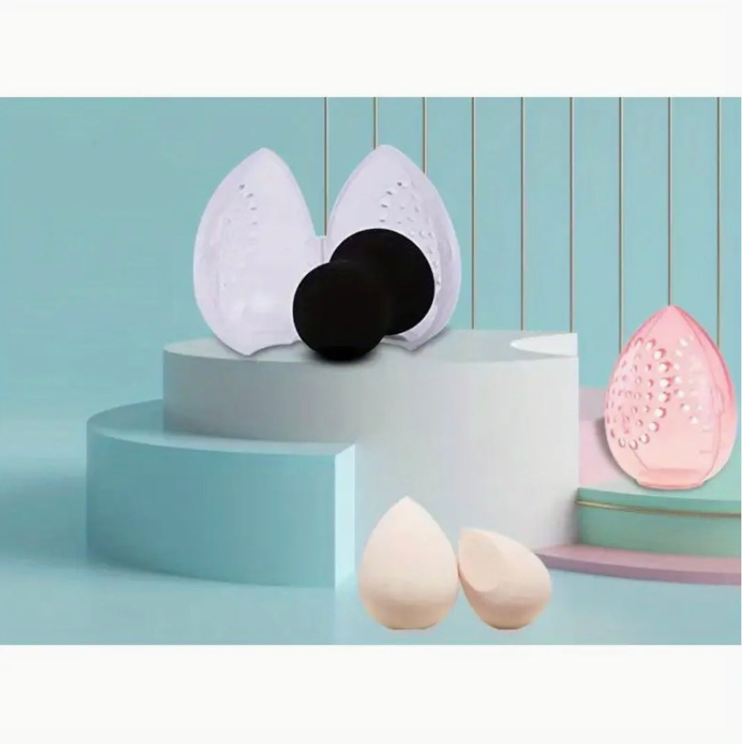Empty Make-Up Sponge Storage Box