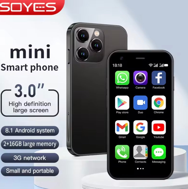 mini smartphone 3.0 inch display